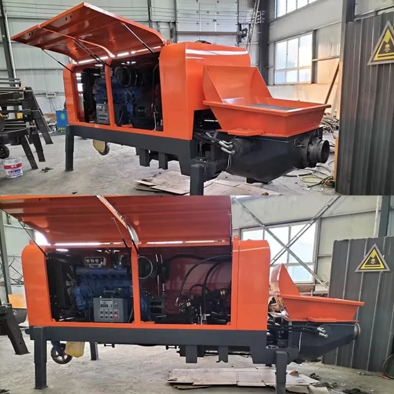 Mini Concrete Pump | 30m Horizontal Delivery | 80mm Pipe for Cement & Mortar - Thumbnail 5