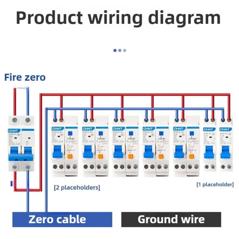 TPNL DPNL 230V 1P+N RCBO MCB Residual Current Circuit Breaker with Over and Short Current Leakage Protection 1P 40A - Thumbnail 6