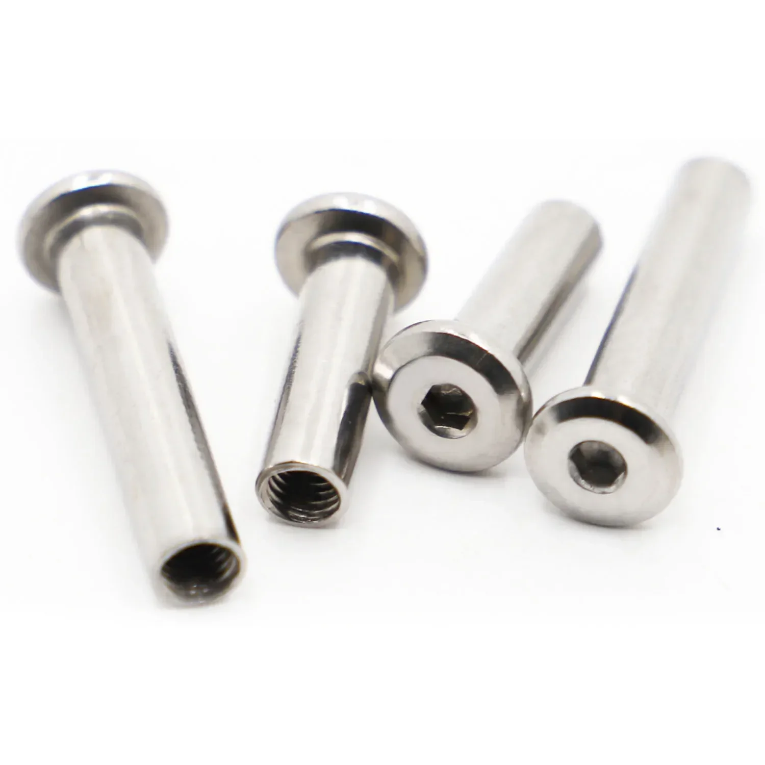 304 Stainless Steel Insert Nuts | Hex Socket Head | M3-M10 Furniture Rivet Connectors - Thumbnail 4