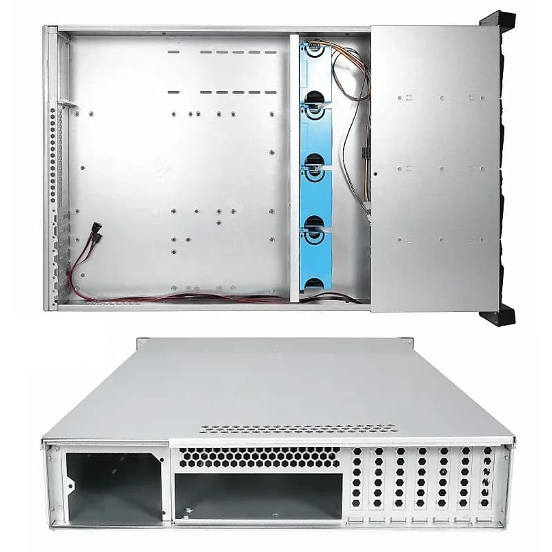 2U Rackmount Server Chassis | 12-Bay Hot-Swap Storage | High-Density NAS & Data Center Case - Thumbnail 4