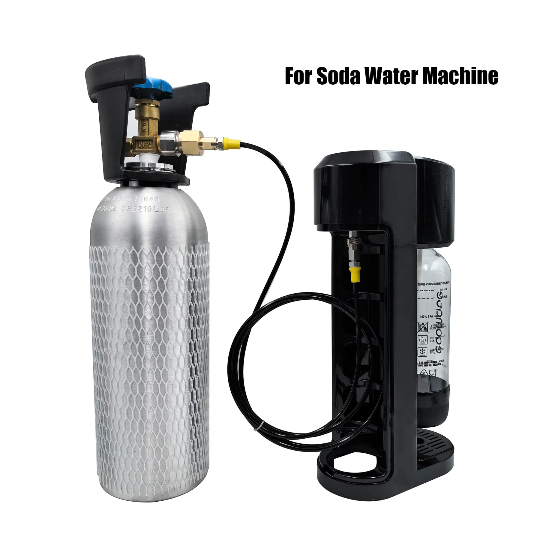 CO2 Cylinder Filling Station | TR21 Adapter Kit for Soda Makers | Premium Hose & Fittings - Thumbnail 6