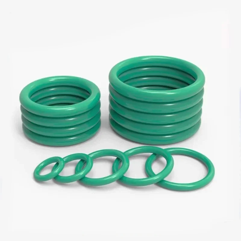 FKM CS1.5mm large fluorocarbon O-rings for extreme environment sealing, available in sizes from OD5mm to 50mm.