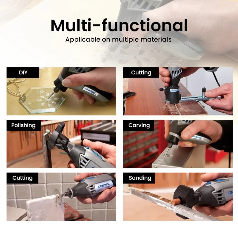 Bosch Dremel 3000 N-10 Grinder Set | Small Electric Polisher | Jade Carving & Straight Grinding Tool - Thumbnail 3