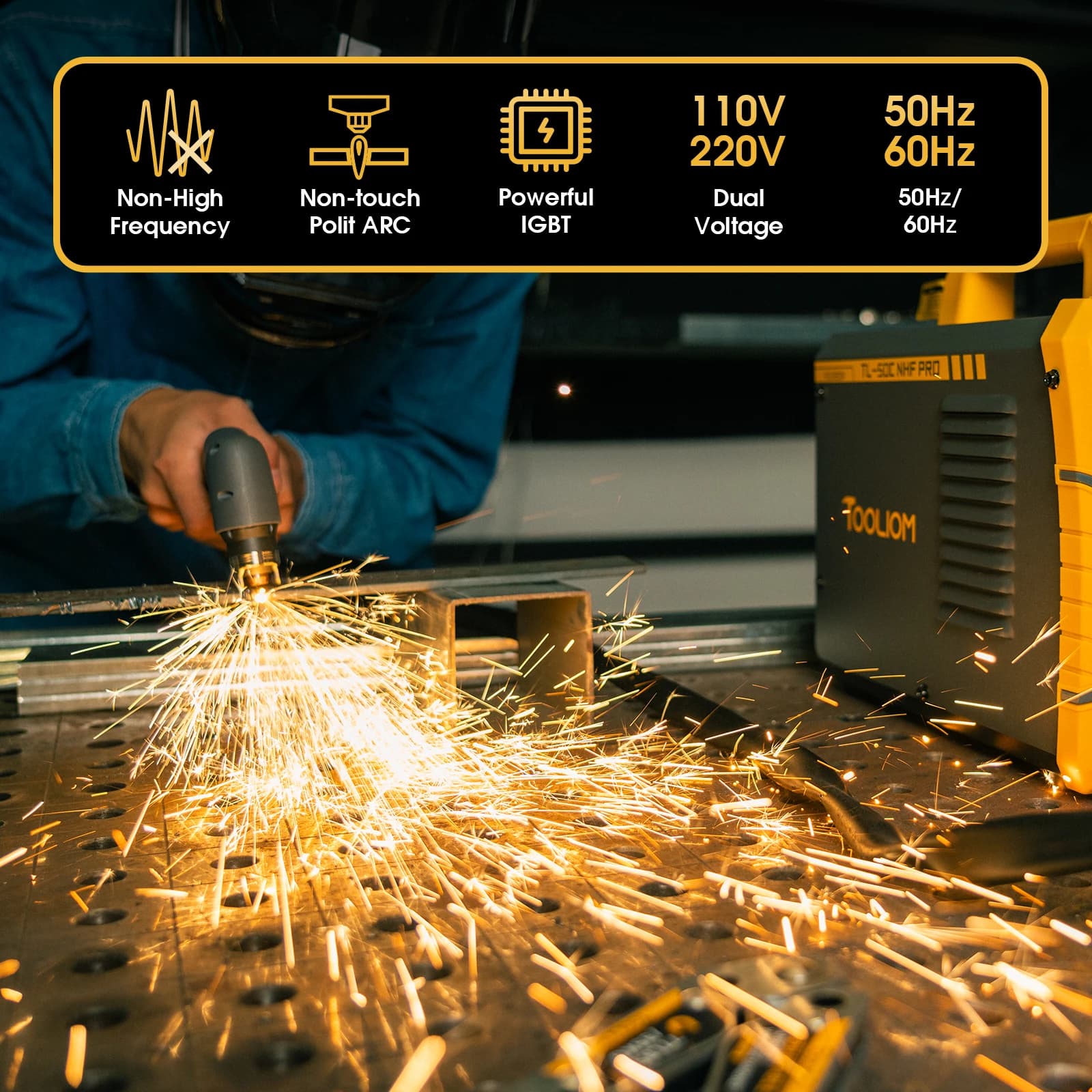 50A Plasma Cutter | 110V/220V Dual Voltage | 3/4 Cutting Capacity | 2T/4T Torch - Thumbnail 6