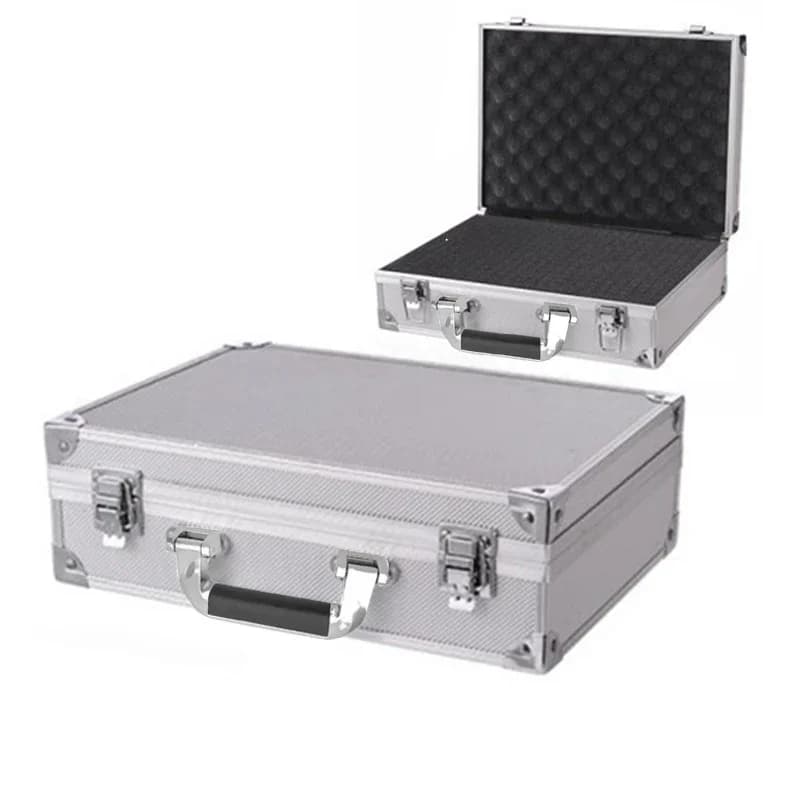 Heavy-Duty Aluminum Tool Case | Impact Resistant Equipment Suitcase | Portable Storage with Sponge - Thumbnail 2