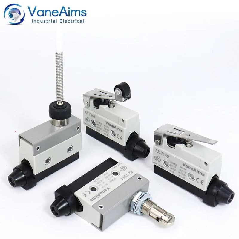 Waterproof Micro Limit Switch | 10A 250V Capacity | AZ-7312 Series | Compact Roller Lever Actuator - Thumbnail 2