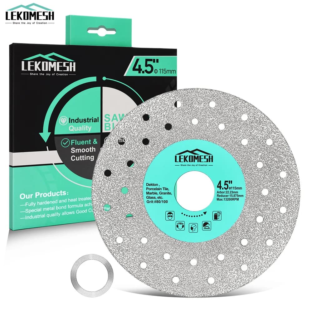 Diamond Hole Saw | 75mm, 115mm, 125mm Sizes | Ultra-Thin Cutting Disc for Tile, Glass & Marble - Thumbnail 3
