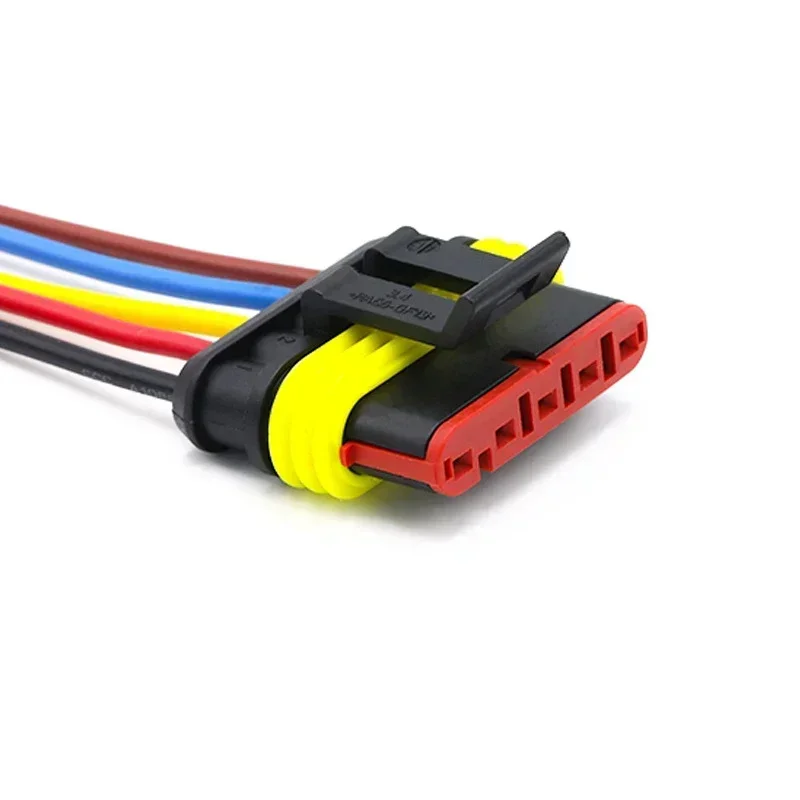 HID Waterproof Connector Kit | 1-6 Pin Automotive Harness Plugs with 15cm Cable - Thumbnail 4