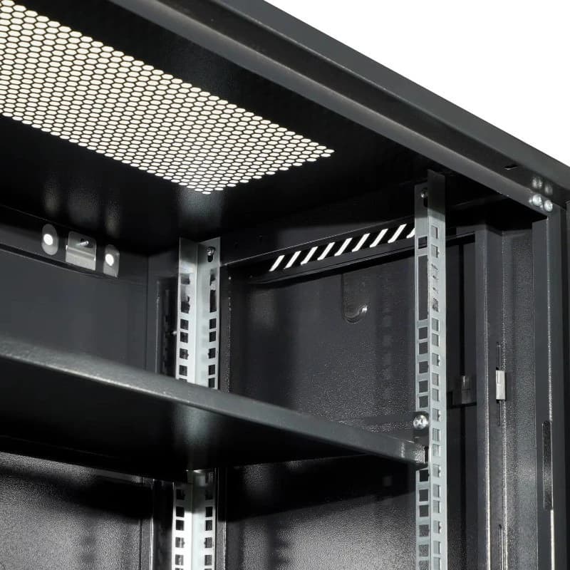 6U Wall-Mount Server Rack | DDF Network Data Center Cabinet | Secure Telecom Enclosure - Thumbnail 3