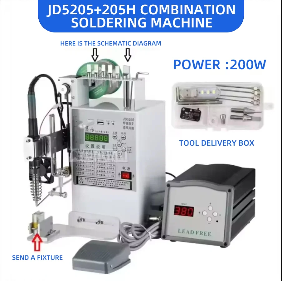 Foot-Operated Soldering Station | Automatic Feed | Precision Circuit Board & USB Welding - Thumbnail 6