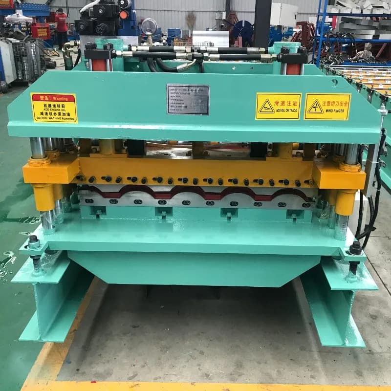 Fully Automatic Trapezoid Corrugated Roofing Sheet Making Machine Tile Making Machine Roof Sheet Crimping Machine Factory Price - Thumbnail 2