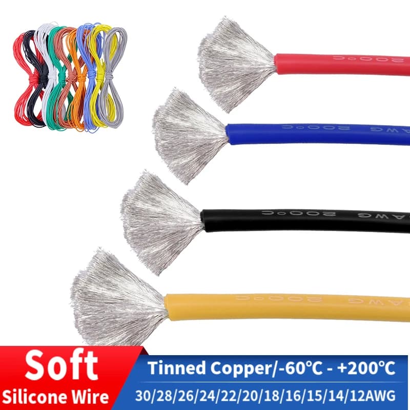Flexible Silicone Wire | 30-10 AWG High-Temp Cable | Super Soft & Heat-Resistant - Thumbnail 2