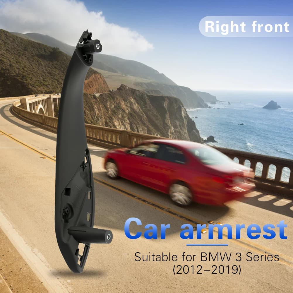 F30 F35 Door Handle Replacement | Black Inner Panel Pull | 2012-2019 3 Series Interior - Thumbnail 3