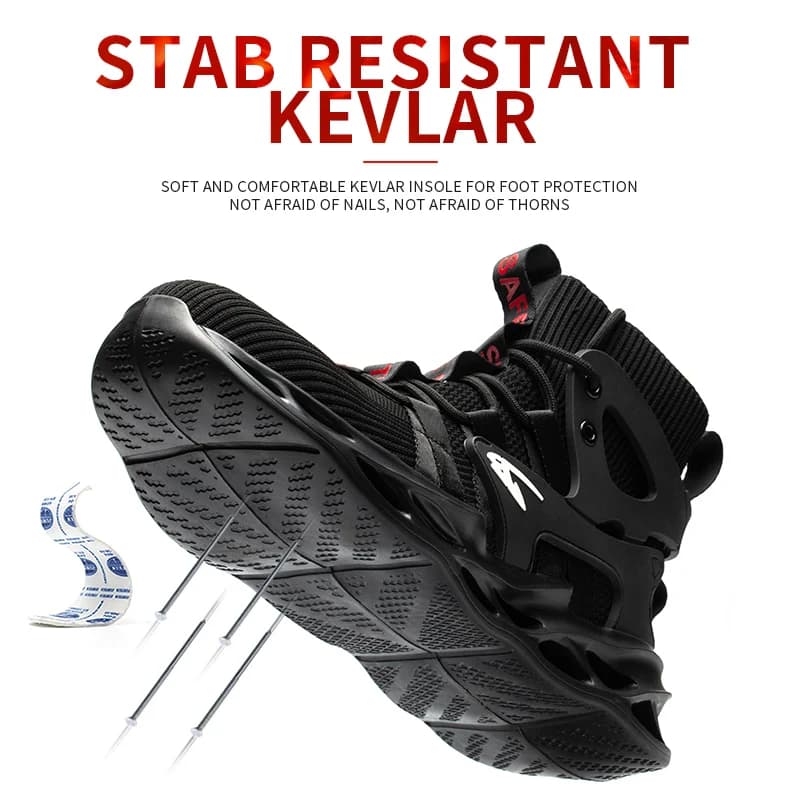Breathable Safety Shoes | Anti-Puncture & Anti-Smash | Fashion Work Footwear - Thumbnail 4