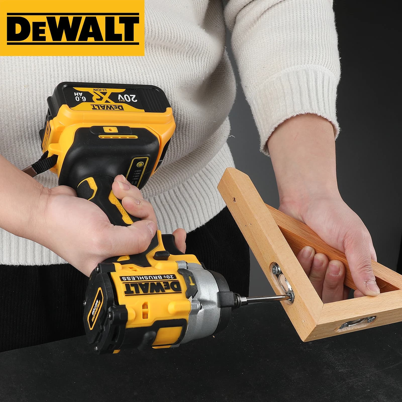 DeWalt DCF921 Atomic 1/2-Inch Impact Wrench | 20V MAX Cordless Power | Fast-Charging Battery Included - Thumbnail 6