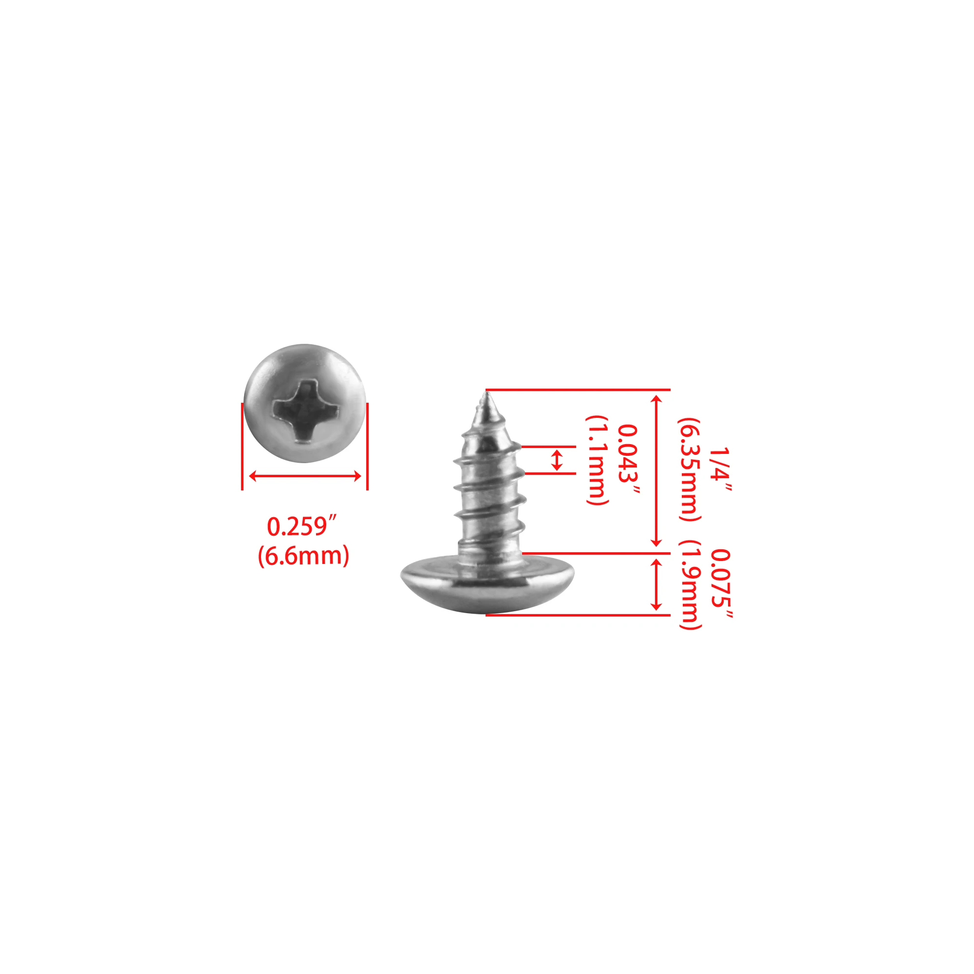 304 Stainless Wood Screws | Truss Head Phillips | 100/150pcs Bulk Pack - Thumbnail 4