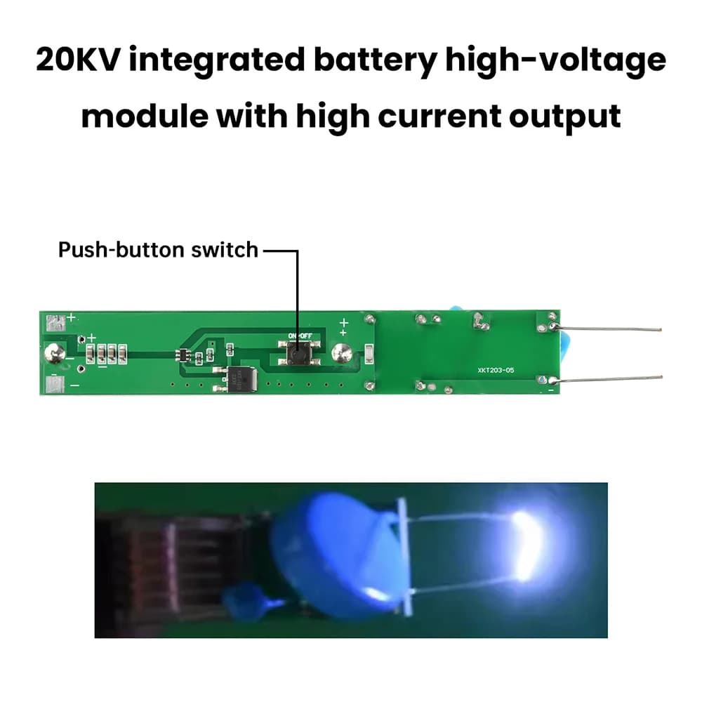 3.7V Ignition Coil Booster 20KV High Voltage Step Up Transformer arc Pulse Hipot Generator Inverter Power Supply ﻿ - Thumbnail 4