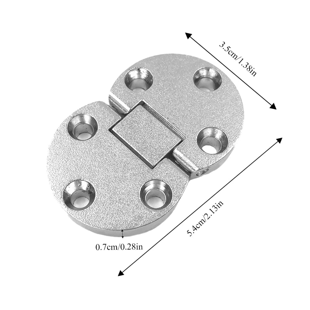 Folding Table Hinge | 2-Pc Zinc Alloy Bracket | Hidden Flap Support for Home Cabinets - Thumbnail 4