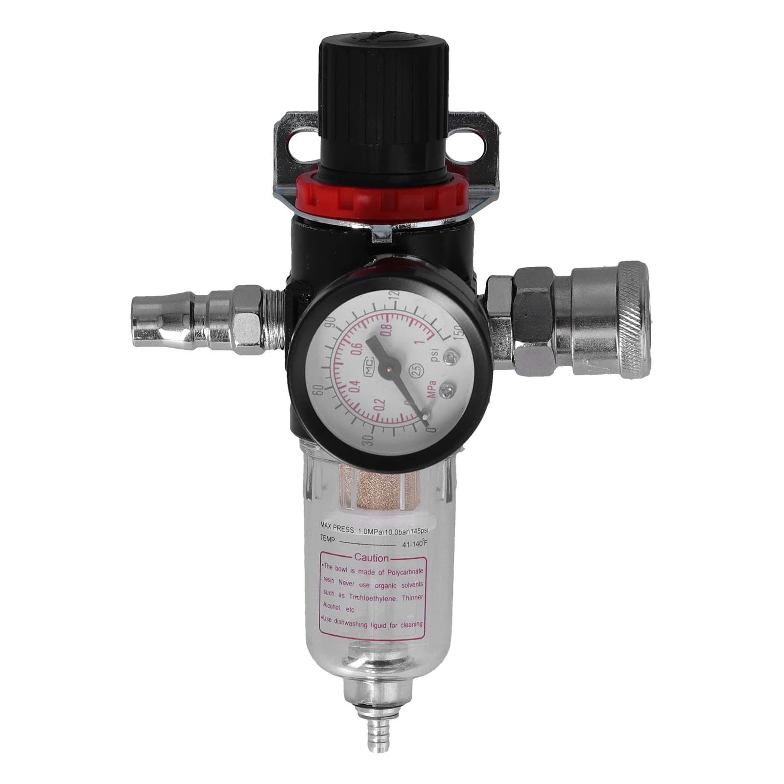 Air Compressor Filter Regulator | 1/4 NPT | AFR2000 with Pressure Gauge & Moisture Separator - Thumbnail 3