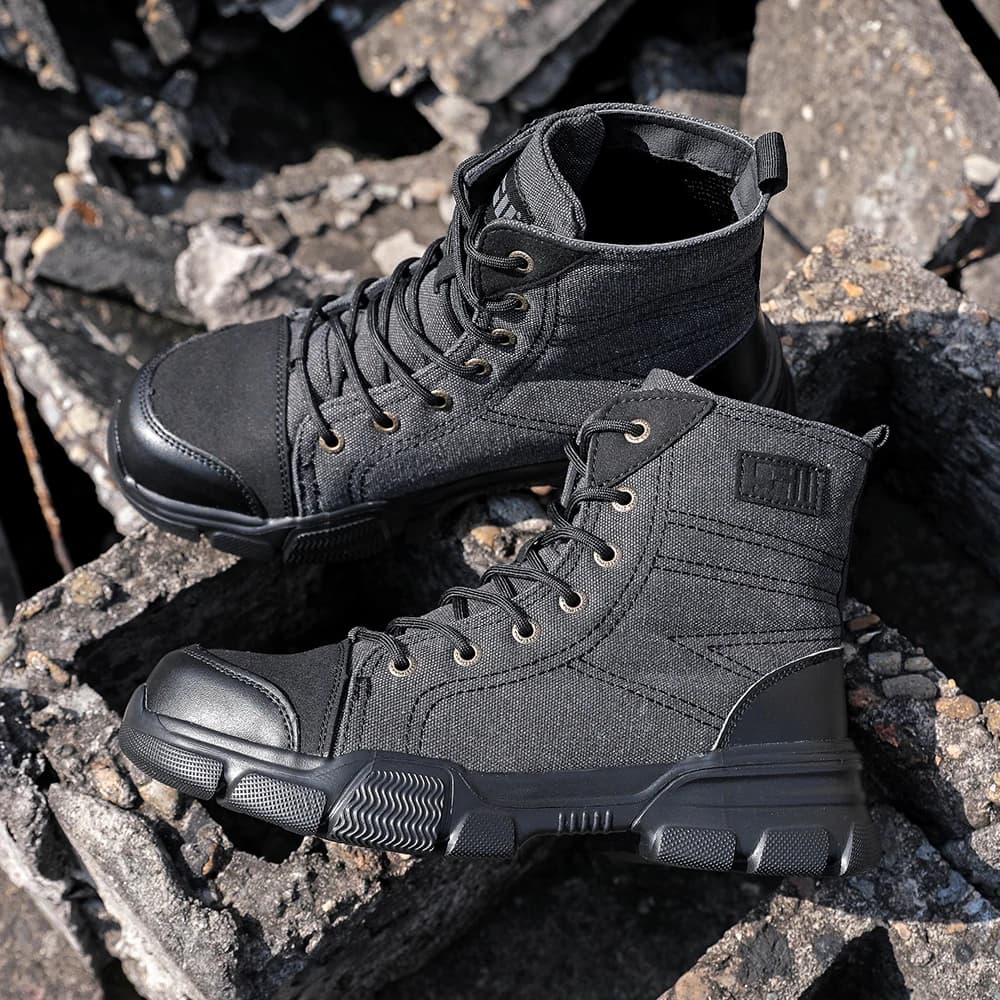Toe Work Shoes for Men | Puncture-Proof & Breathable | Industrial Safety Footwear - Thumbnail 3