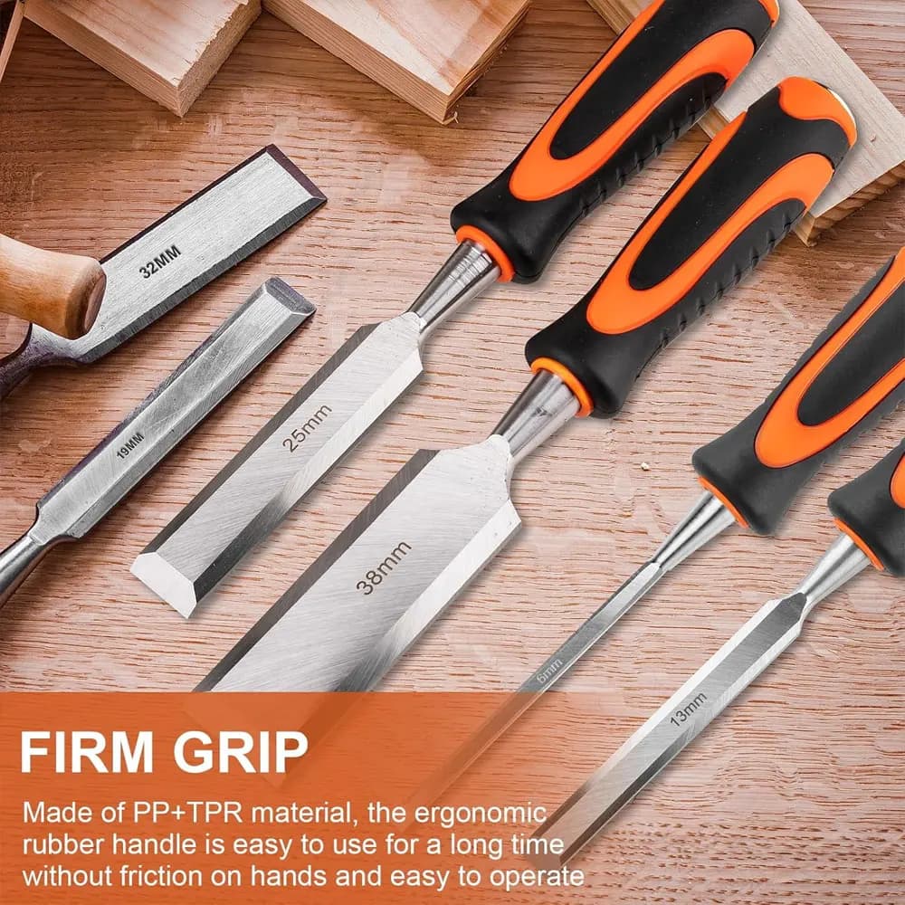 Wood Carving Chisel Set | 10-Piece Premium Tool Kit for Fine Woodworking - Thumbnail 5