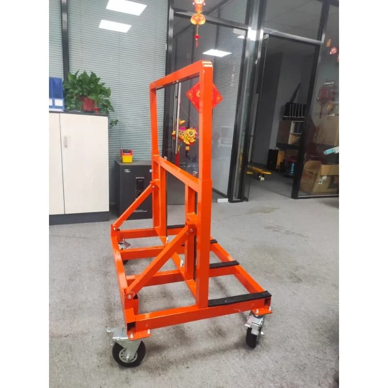 Heavy-Duty Folding Utility Cart | 800kg Capacity | Stainless Steel Four-Wheel Trolley - Thumbnail 5