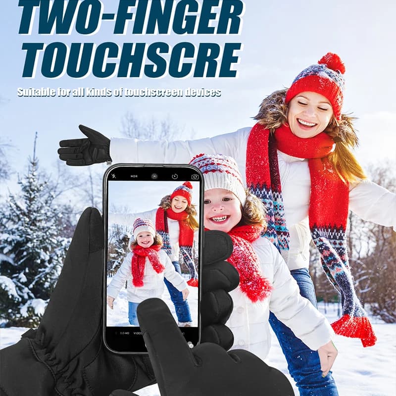 Thermal Gloves | Thickened Waterproof & Touchscreen | Running, Skiing, Cycling Sports - Thumbnail 6