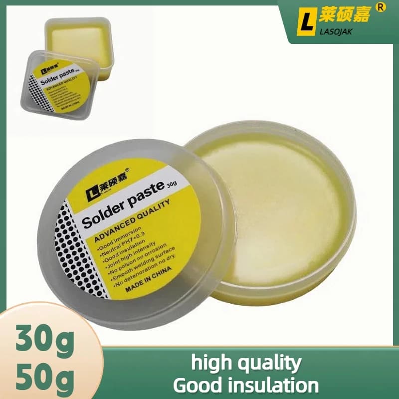 No-Clean Soldering Flux | Lead-Free Rosin Paste for PCB & Chip Repair | 30g/50g - Thumbnail 2