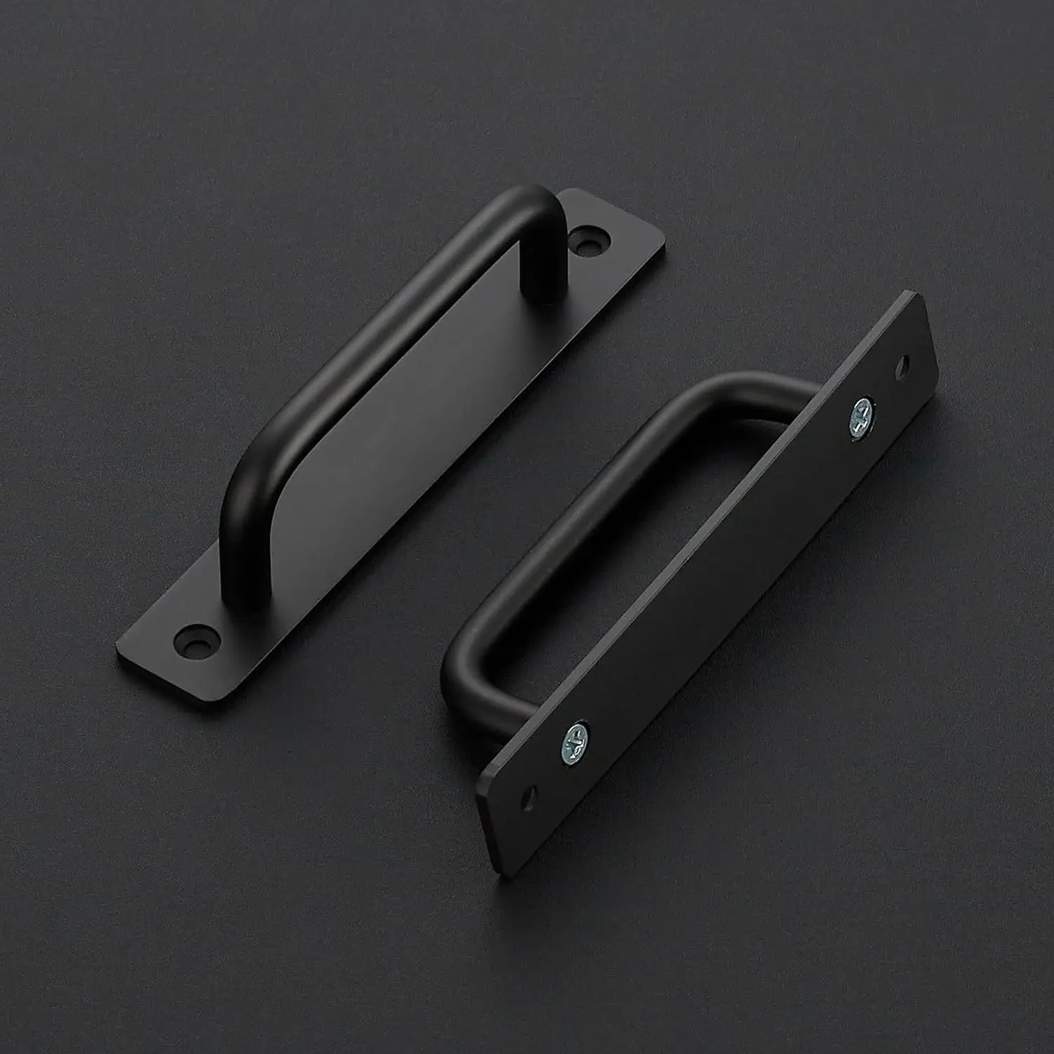 Barn Door Handles | 2-Pack with Hardware | 150mm Hole Center Sliding Cabinet Pulls - Thumbnail 4