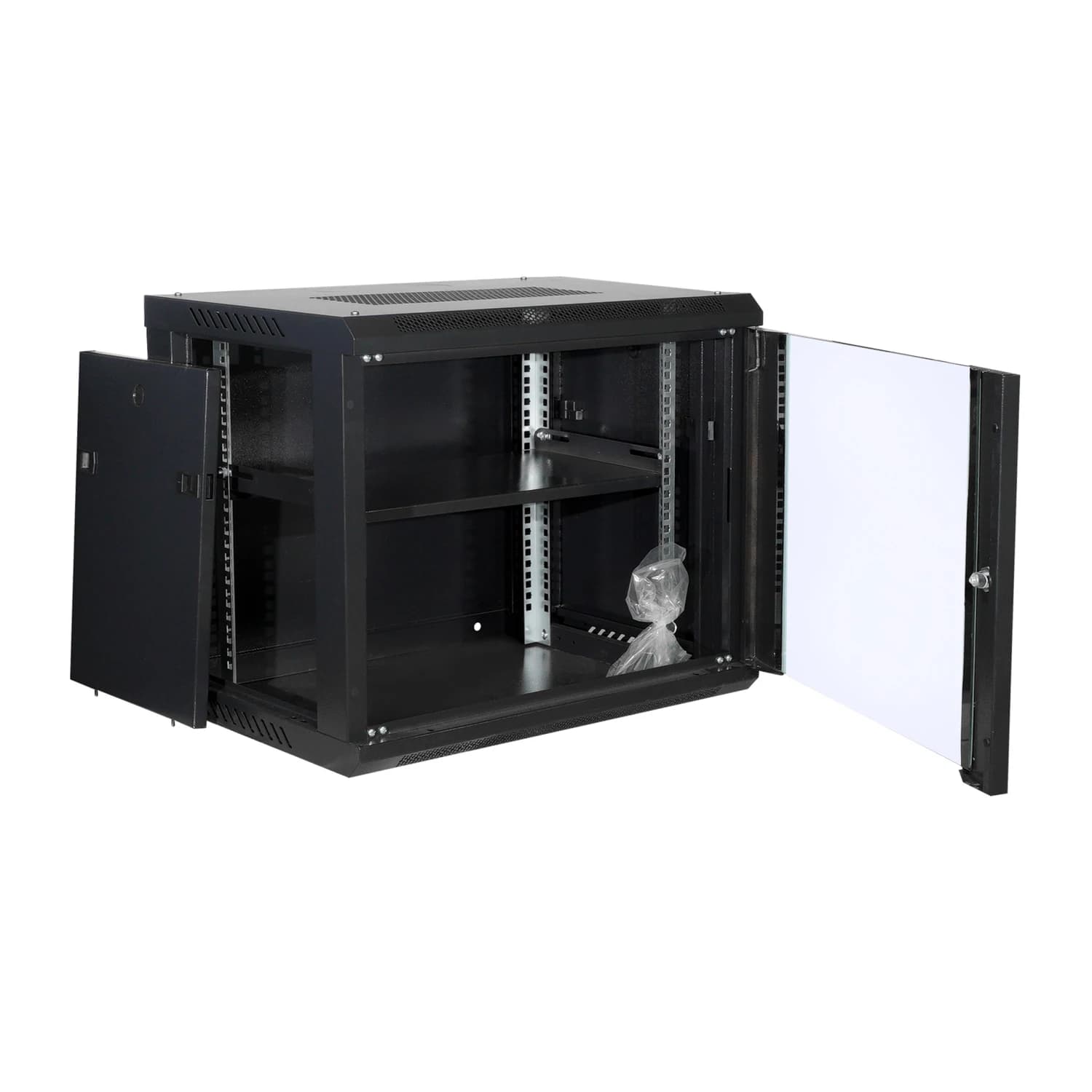 6U Wall-Mount Server Rack | Network & Data Center Cabinet | Secure IT Infrastructure - Thumbnail 2
