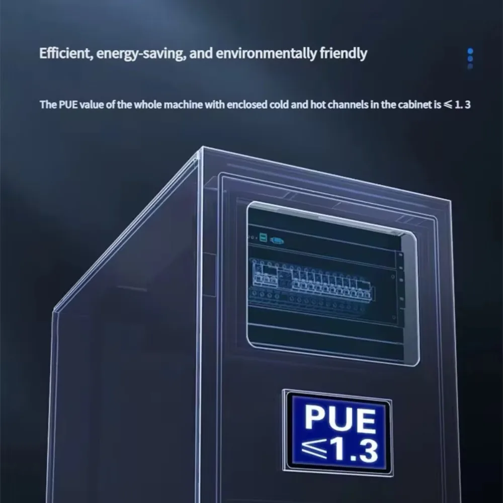High Quality Data Center Smart Cabinet Perforated Door Network Cabinet Hexagonal Hole IDC Modular Data Center Server Rack - Thumbnail 4