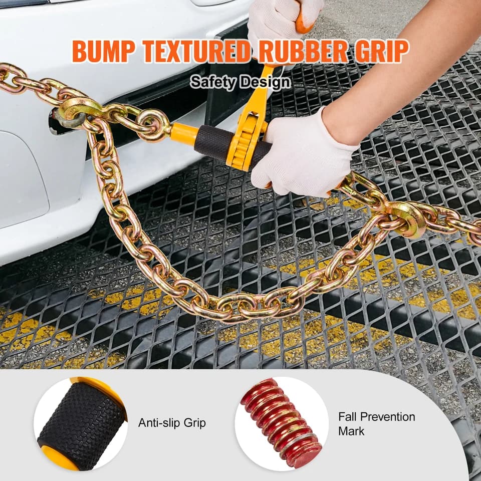 Load Binder | For 1/4 to 5/16 Chain | Heavy-Duty Trailer Transport - Thumbnail 4