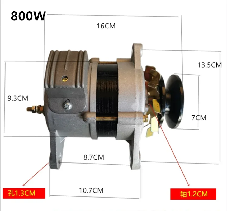 Diesel Generator | 800W-1500W Pure Copper Alternator | 220V Home Backup Power - Thumbnail 2