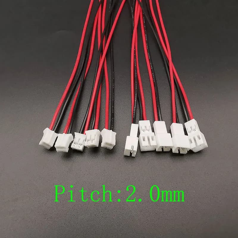 JST Connector Kit | 1.25mm, 2.0mm, 2.54mm Pitch | Male & Female Plugs with Pre-Crimped Wires - Thumbnail 4