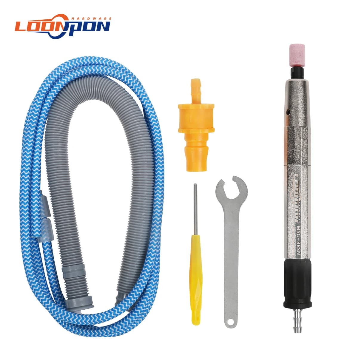 Micro Air Die Grinder Kit | High-Precision 65,000 RPM | 3mm Collet Pneumatic Tool - Thumbnail 6