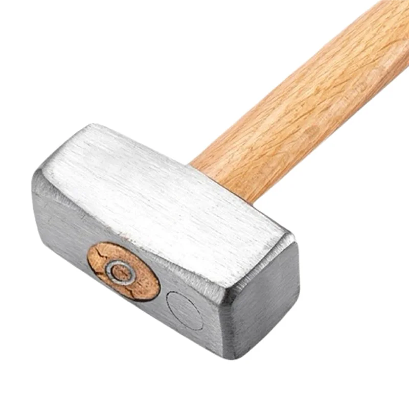 3 Lb Sledge Hammer | Heavy-Duty High Carbon Steel | Wood Handle for Masonry & Home Repair - Thumbnail 4