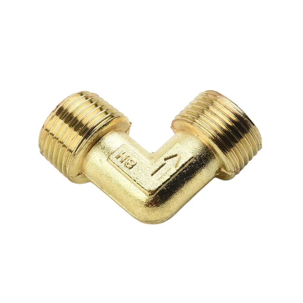 90-Degree Right Angle Air Fitting | Unidirectional Valve | Oil-Free Compressor Elbow - Thumbnail 2