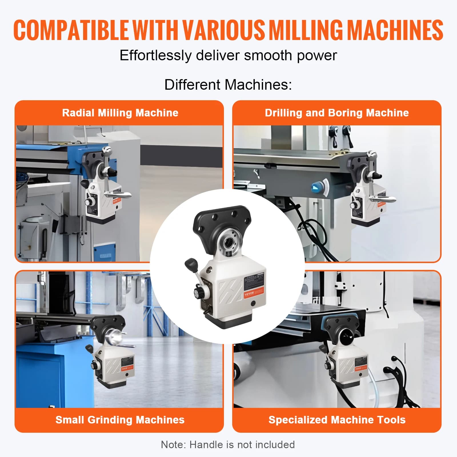 X-Axis Power Feed for Bridgeport Mills | 0-200 RPM | 150 lb-ft Torque | Low-Noise Precision Bearing - Thumbnail 6