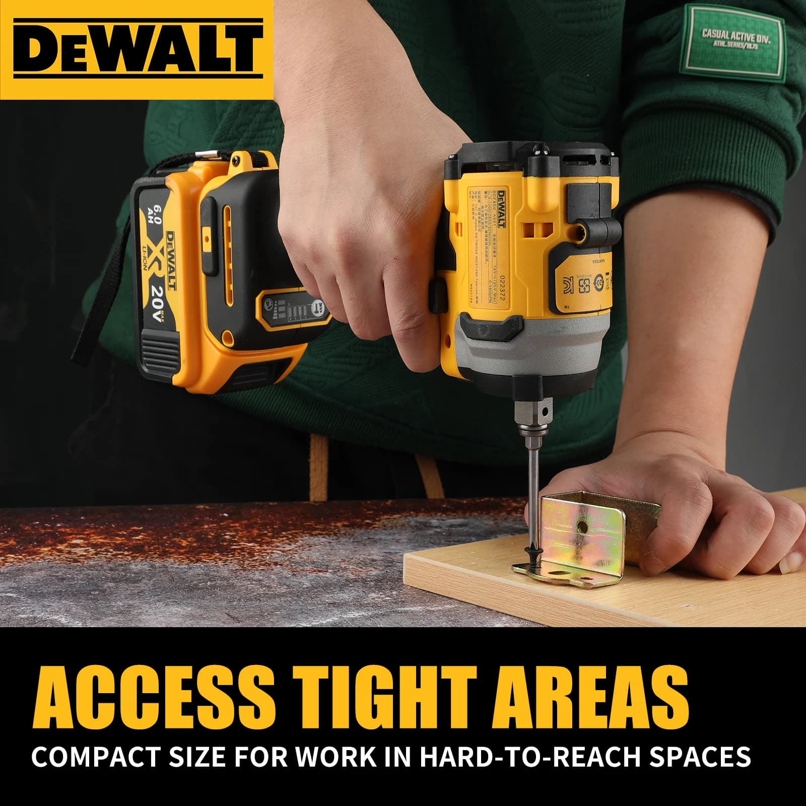 DeWalt DCF850 20V Cordless Impact Wrench | High-Torque Professional Power Tool for Mechanics & DIY - Thumbnail 3