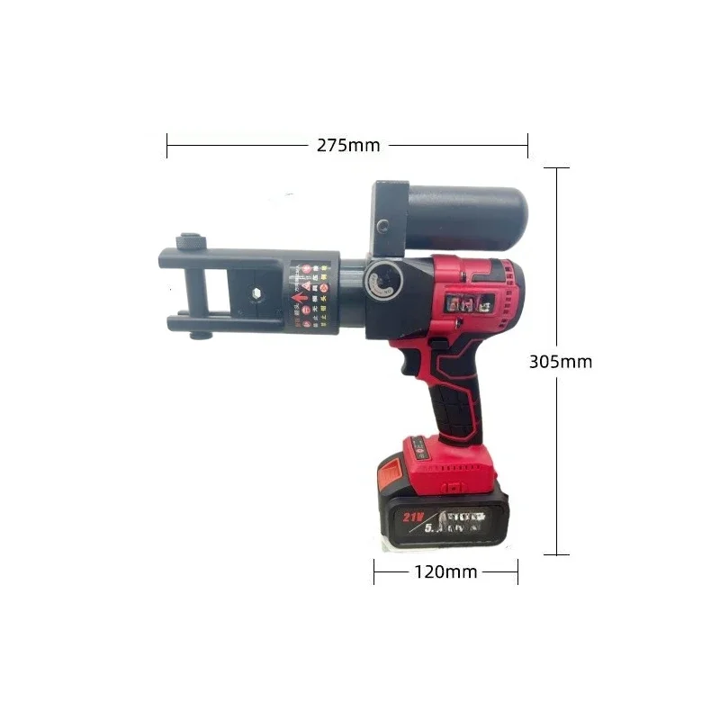 Cordless Hydraulic Crimping Tool | Brushless Motor | Lithium Battery Powered | Wire Terminal Pliers - Thumbnail 5
