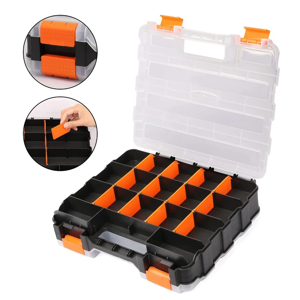 Heavy-Duty Toolbox Organizer | Durable Molded Compartments | Hardware & Small Parts Storage - Thumbnail 6
