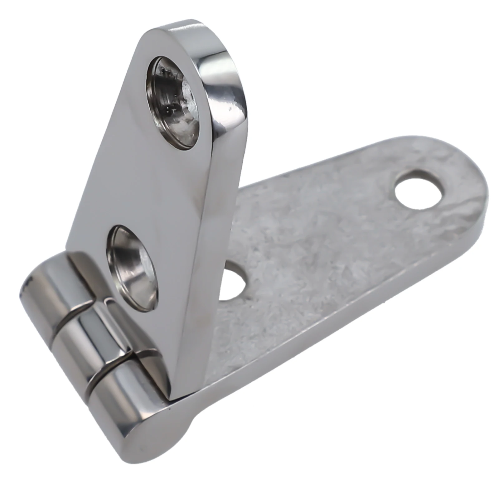 Heavy-duty marine grade 316 stainless steel boat hinge with solid cast construction for hatch doors, cabinets, and marine applications.