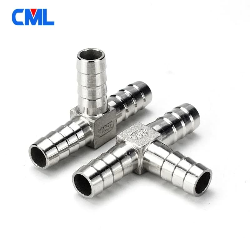 Stainless Steel Hose Barb Fittings | 304-Grade | 6-18mm Sizes | T, Y, Cross & Straight Connectors - Thumbnail 5