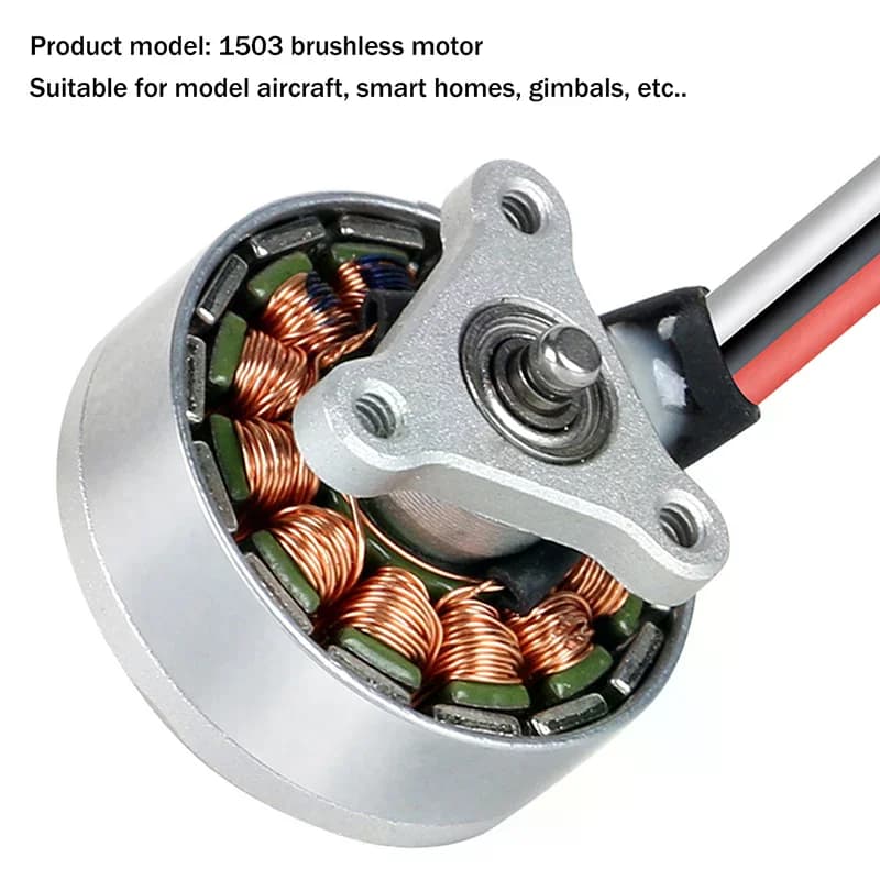 Airplane Brushless Motor | 1503 High-Performance | For 4-Axis Remote Control Planes - Thumbnail 6