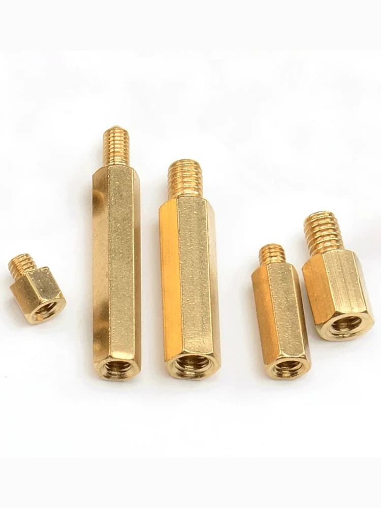 Hex Brass Standoffs | Male Female Threaded Pillar Spacers | 10-100pcs PCB Motherboard Hardware