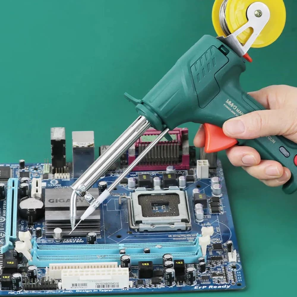 Soldering Iron | 60W Internal Heating | 110V/220V Auto-Feed Hand Tool for Precision Repair - Thumbnail 3