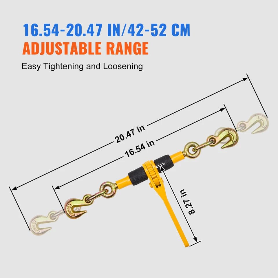 Load Binder | For 1/4 to 5/16 Chain | Heavy-Duty Trailer Transport - Thumbnail 5
