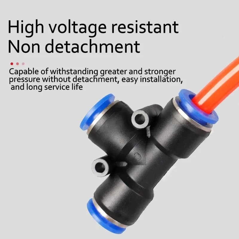 10x Pneumatic Fitting | 4-12mm Push-Fit Connector | Air Hose & Tube - Thumbnail 2