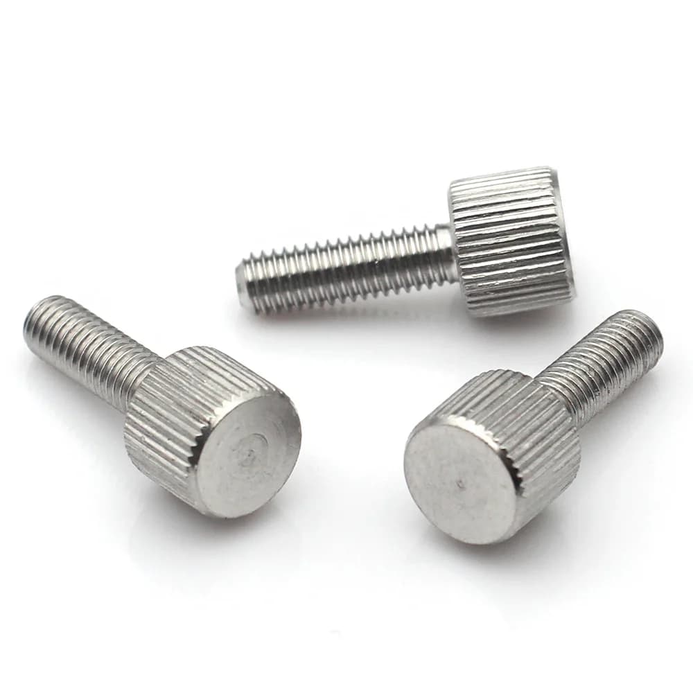 M3-M8 Knurled Thumb Screws | 304 Stainless Steel | Hand-Tighten Grip Bolts - Thumbnail 3