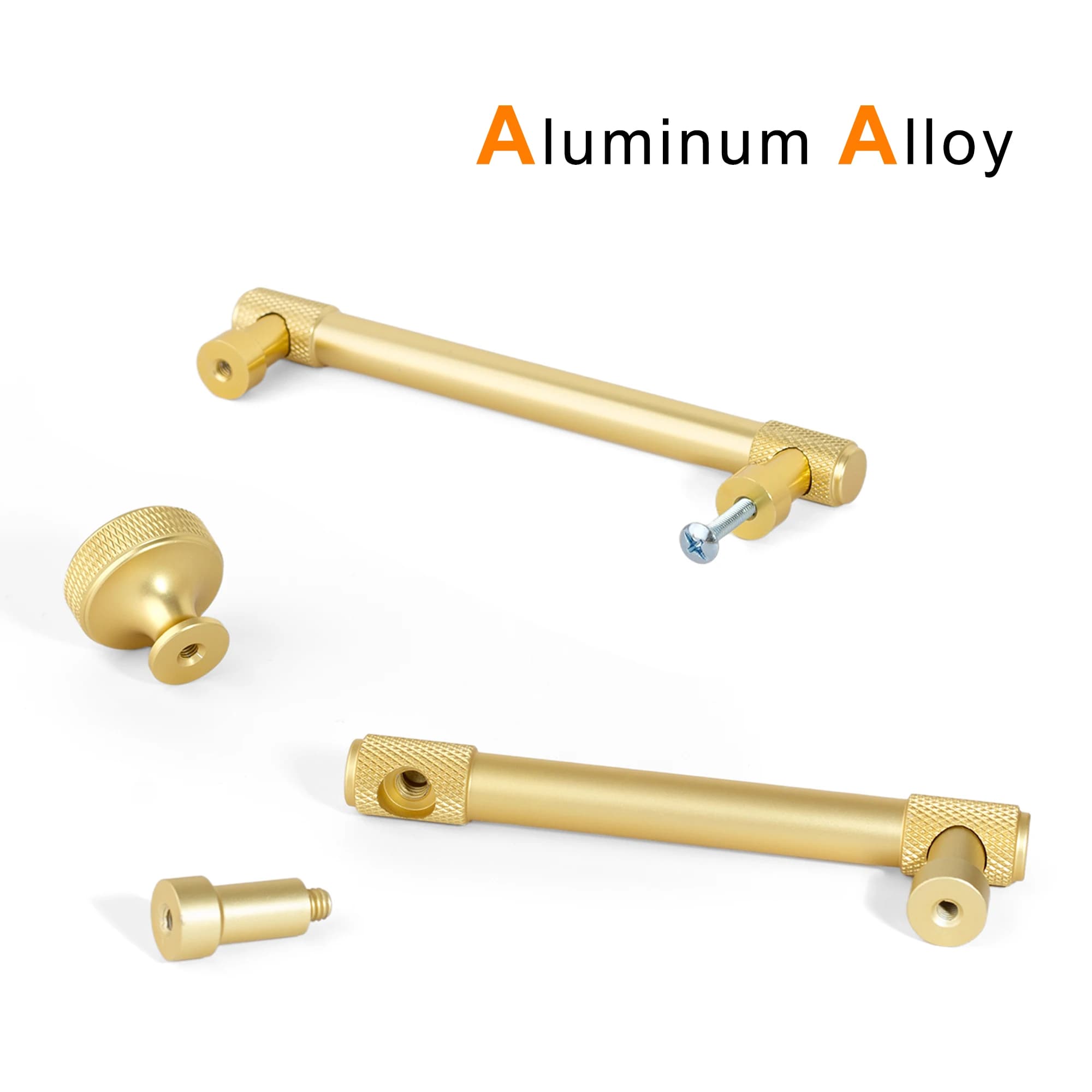 Cabinet Door Handles | Premium Aluminum Alloy | Kitchen & Bathroom Drawer Pulls - Thumbnail 2